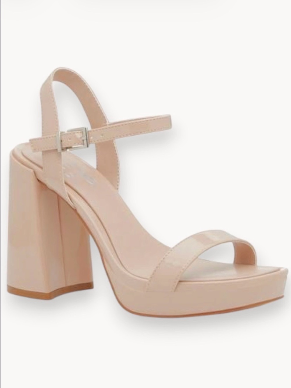 🏷️ Mix No 6 Sabrina Nude Block Heel Ankle Strap Sandal